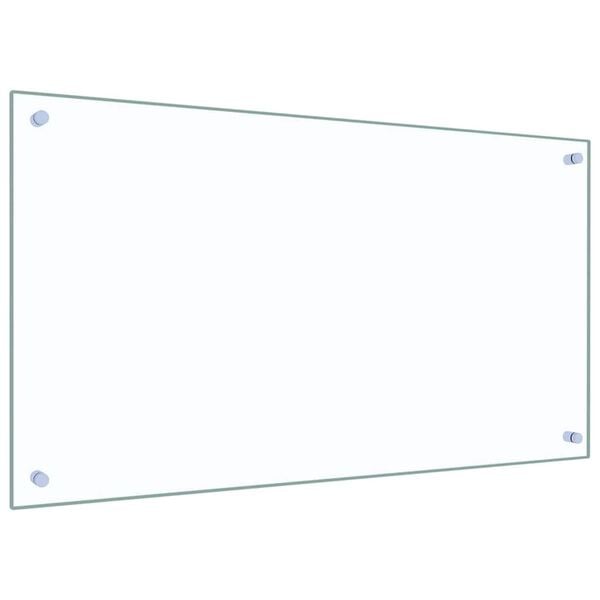 vidaXL Keukenachterwand 2 pcs Doorzichtig 90 x 50 cm gehard glas