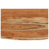 vidaXL Wandschap rechthoekig natuurlijke rand 60x40x3,8 cm acaciahout