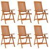 vidaXL Klapstoelen 6 stuks van massief eucalyptushout