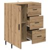 vidaXL Dressoir met lade Artisan Eiken 69,5 x 34 x 90 cm