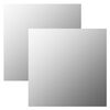 vidaXL Wandspiegels 2 st vierkant 40x40 cm glas