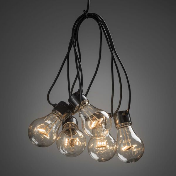 KONSTSMIDE Feestverlichting met 10 amberkleurige lampen startset warm