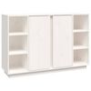 vidaXL Dressoir 120x35x80 cm massief grenenhout wit
