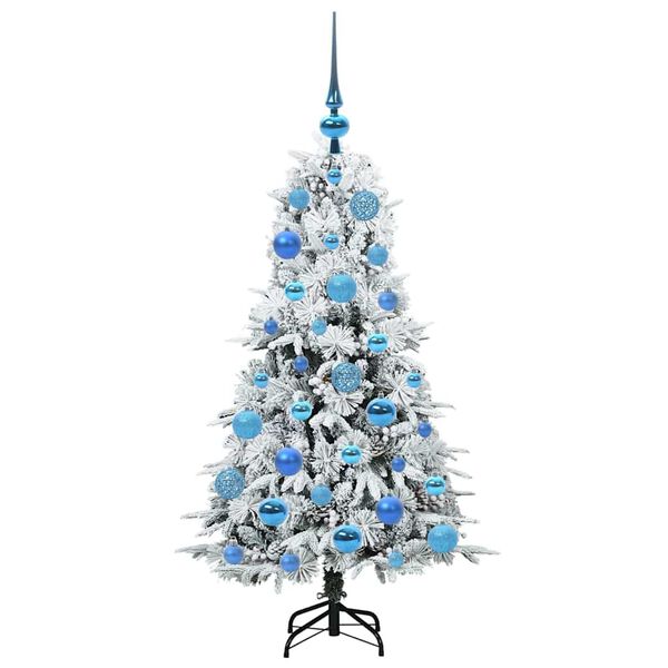 vidaXL Kunstmatige Inklapbare Kerstboom Wit 120 cm PE en PVC