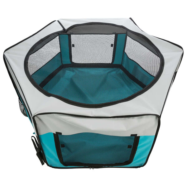 TRIXIE Ren voor kleine dieren 150x65 cm turquoise en lichtgrijs