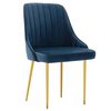 vidaXL Eetkamerstoelen 6 st fluweel blauw
