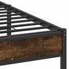 vidaXL Bedframe zonder matras hout gerookt eikenkleurig 137x190 cm