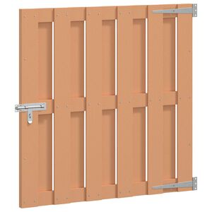 vidaXL Tuinpoort 100 x 100 cm WPC en Aluminium Bruin