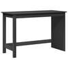 vidaXL Bureau Grijs 112 x 50 x 75 cm Massief Vurenhout