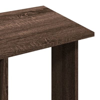 vidaXL Kledingkast met wielen 102x38x110 cm bewerkt hout bruin eiken