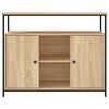 vidaXL Dressoir Sonoma Eiken 100x35x80 cm Bewerkt Hout