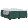 vidaXL Bedframe met matras Donkergroen 180 x 200 cm Stof