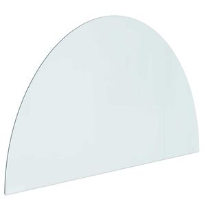 vidaXL Vuurplaats Glazen Plaat Doorzichtig 1000 x 600 mm Glas