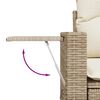 vidaXL Tuin Sofa Set met opslag 11 pcs Beige Poly riet