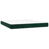 vidaXL Boxspring met matras fluweel donkergroen 180x200 cm