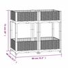 vidaXL Plantenbak verhoogd 80x40x71 cm polypropyleen