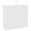 vidaXL Papieren zakken 50 st met hengsels 54x15x49 cm wit