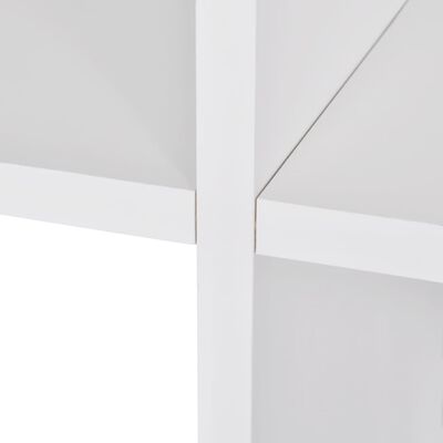 vidaXL Boekenkast/presentatiemeubel trapvormig 142 cm wit