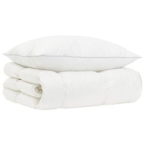 vidaXL 90% ganzen dons dekbedset FULDA 2 pcs 135 x 200 cm 210 GSM Wit