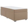 vidaXL Bedframe Cappuccino 90 x 200 cm PVC