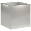 vidaXL Tuin Bloempot zilver 45 x 45 x 45 cm Roestvrij staal