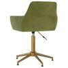 vidaXL Eetkamerstoelen draaibaar 4 st fluweel lichtgroen