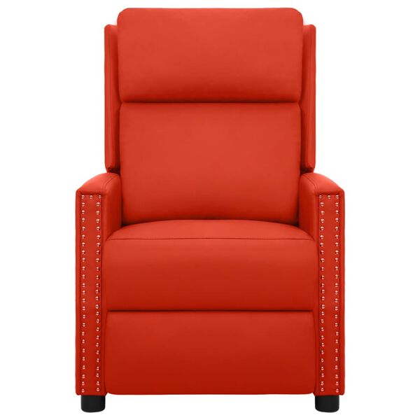 vidaXL Massagestoel elektrisch kunstleer rood