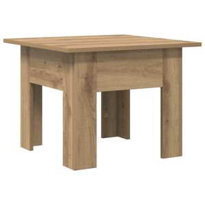 vidaXL Salontafel Artisan Eiken 55 x 55 x 42 cm Bewerkt hout