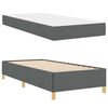 vidaXL Bedframe met matras Donkergrijs 90 x 190 cm Stof
