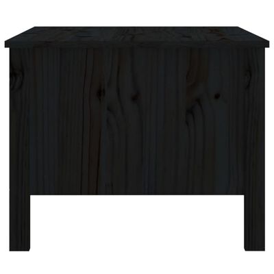 vidaXL Salontafel 100x50x40 cm massief grenenhout zwart