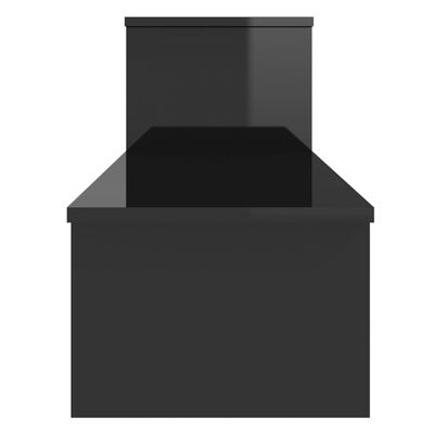 vidaXL Tv-meubel 180x30x43 cm bewerkt hout hoogglans zwart