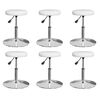 vidaXL Eetkamerstoelen 6 st kunstleer wit