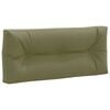 vidaXL Pallet Rugkussen VIANEN 100% Polyester Olijfgroen