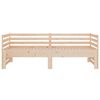 vidaXL Slaapbank uitschuifbaar 2x(80x200) cm massief grenenhout