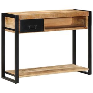 vidaXL Wandtafel 100x35x75 cm massief ruw mangohout