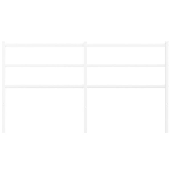 vidaXL Hoofdbord 150 cm metaal wit