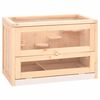 vidaXL Hamsterkooi 60x35,5x42 cm massief vurenhout