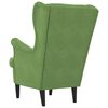 vidaXL Fauteuil fluweel lichtgroen