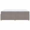 vidaXL Bedframe met matras Taupe 140 x 200 cm Stof
