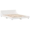 vidaXL Bedframe zonder matras massief grenenhout wit 140x200 cm