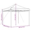 vidaXL Partytent Taupe 292 x 292 x 315 cm Oxford Stof