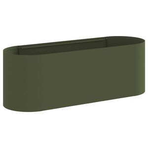 vidaXL Verhoogd Tuinbed Olijfgroen 120 x 40 x 40 cm