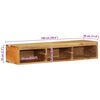 vidaXL Tv-meubel wandmontage 100x30x19 cm massief acaciahout