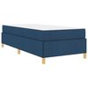 vidaXL Bedframe met matras Blauw 80 x 200 cm Stof