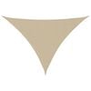 vidaXL Zonnescherm driehoekig 4x5x6,4 m oxford stof beige