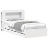 vidaXL Bedframe met opbergruimte en hoofdbord met lade Wit 80 x 200 cm