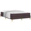 vidaXL Boxspringbed met matras Donkerbruin 160 x 200 cm Stof