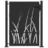 vidaXL Tuinpoort met slot Zwart 110 x 155 cm Poedergecoat staal