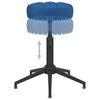vidaXL Eetkamerstoelen draaibaar 4 st fluweel blauw