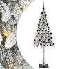 vidaXL Kerstboom met 300 LED met standaard Wit 210 cm PE en staal